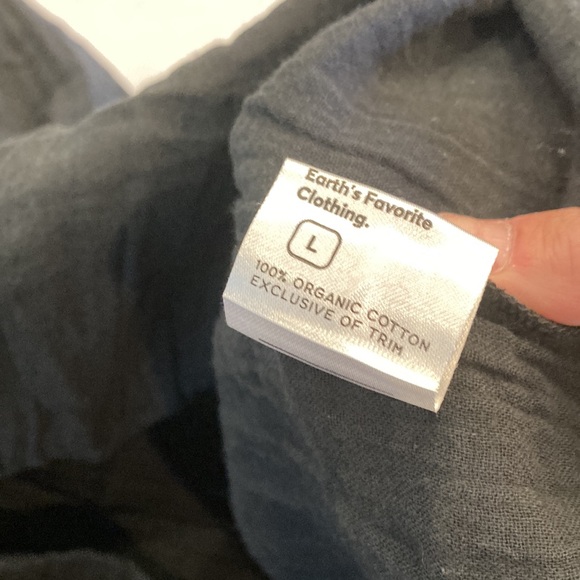 Pact Coastal Double Gauze 100% Organic Cotton Black Cami Maxi Dress with Pockets - Picture 10 of 10